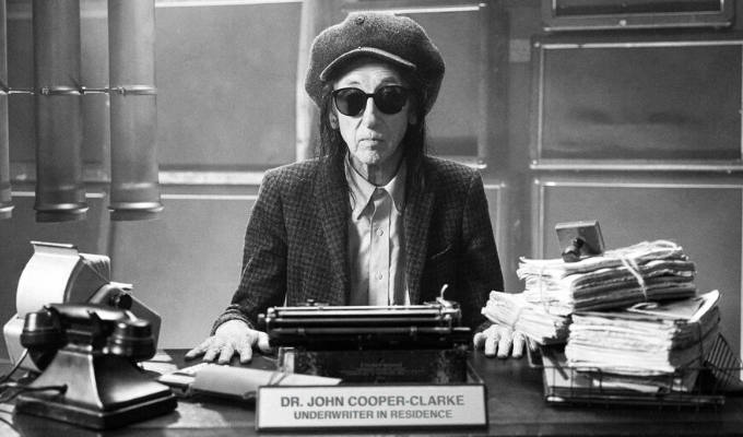 John Cooper Clarke works for an insurance firm now | Poet pens verses for Hiscox