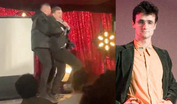 Apology after O2 security drag comics off stage | Jazz Emu and Zach Zucker manhandled in 'traumatizing' Just For Laughs incident
