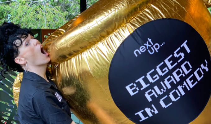 'Biggest award in comedy' announces its nominees | Shortlist for NextUp's 2m inflatable trophy