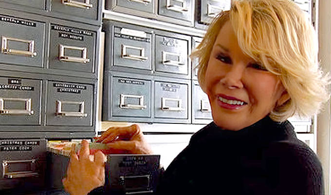 Joan Rivers's archive finds a good home | ...including a filing cabinet of 65,000 of her jokes