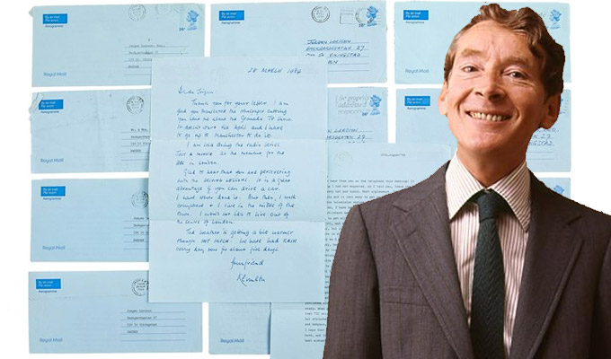 Kenneth Williams' letters go under the hammer | Carry On star talks about suicide, being a useless understudy and 'idiot' Arthur Scargill