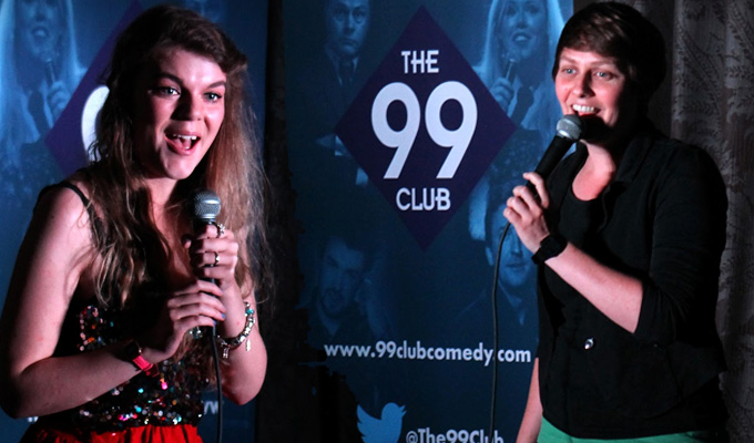 Club rewards female comics | Bursaries for Lauren Pattison and Arna Spek