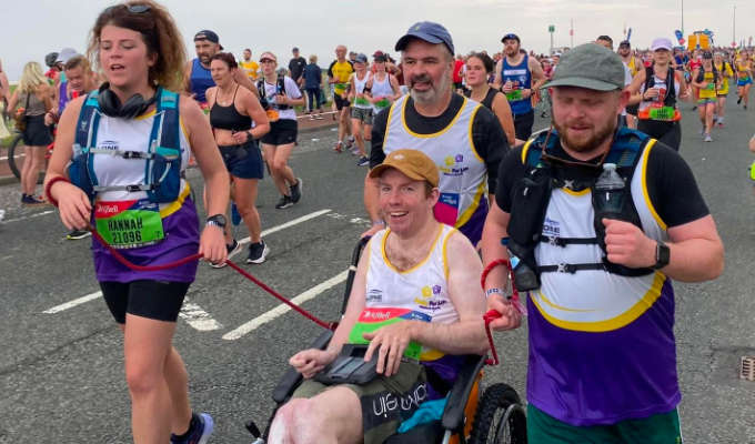 Lee Ridley o Great North Run