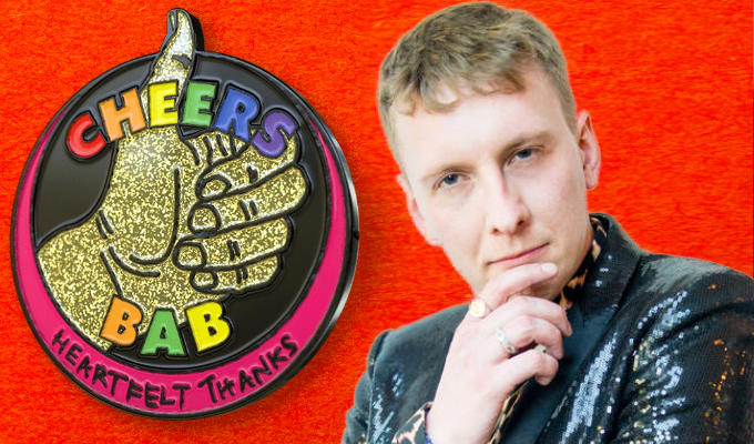 Joe Lycett's got your badge | Comic designs a pin to hail lockdown heroes