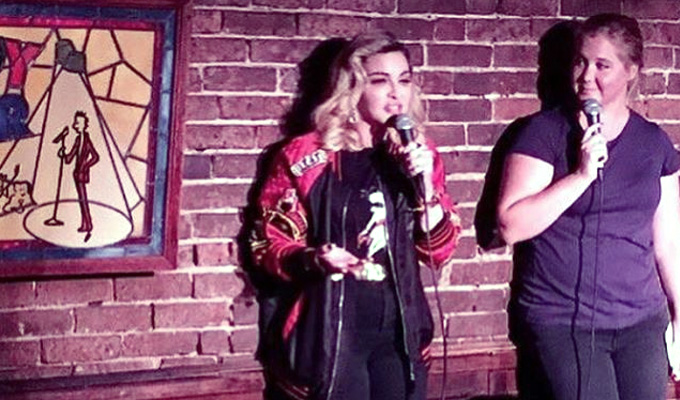 Look who showed up at the Comedy Cellar last night | Madonna makes her NY stand-up debut