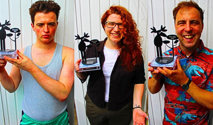 Amused Moose names its 2023 award-winners at the Edinburgh Fringe | Trophies for Dave Bibby, Louse Atkinson and Simon David