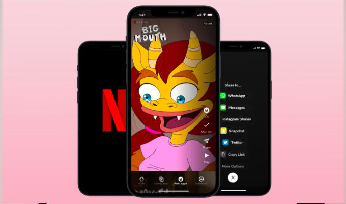 Netflix adds a 'comedy feed' fuction | Users can watch a string of short clips on the mobile app