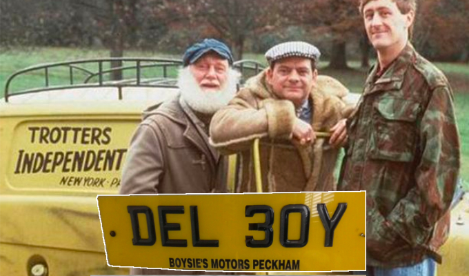 Del Boy personalised plates