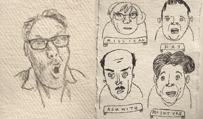 Vic Reeves' artwork goes on display | Caricatures, landmarks and wildlife