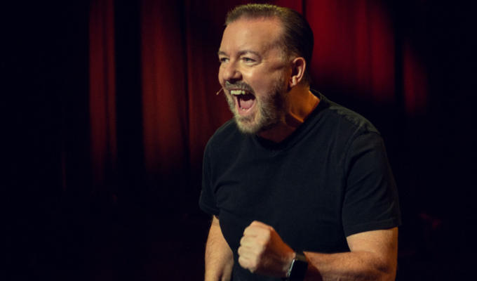 Ricky Gervais donates £1.9m to animal charities | Proceeds from platinum tickets to his Armageddon tour