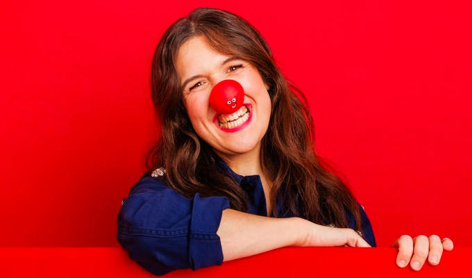 Jones in Comic Relief red nose