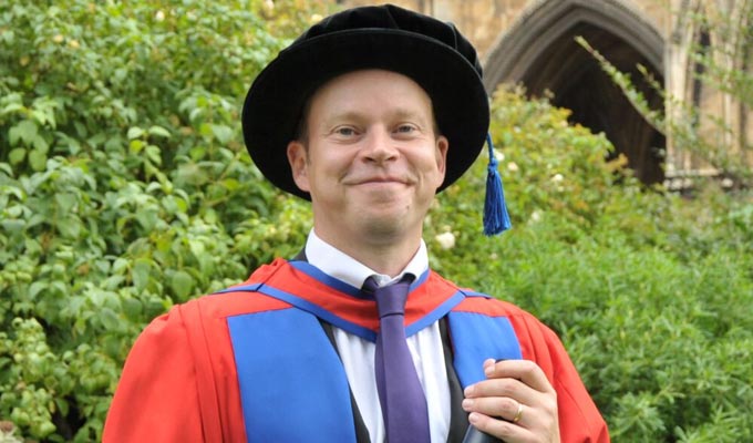 Call him Dr Robert Webb | Peep Show star picks up an honorary doctorate