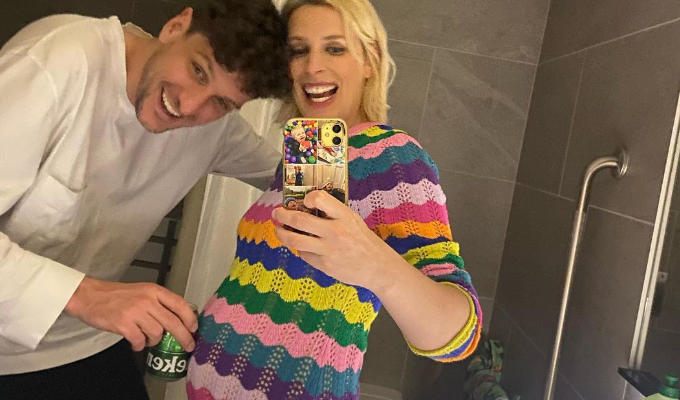 Sara Pascoe is pregnant again | She and husband Steen Raskopoulos share the news on Instagram