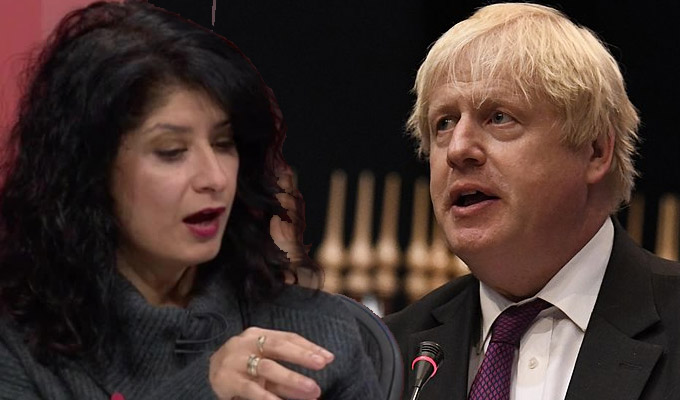 Shappi Khorsandi: Boris Johnson touched me inappropriately too | Comic tells of physical contact on Question Time