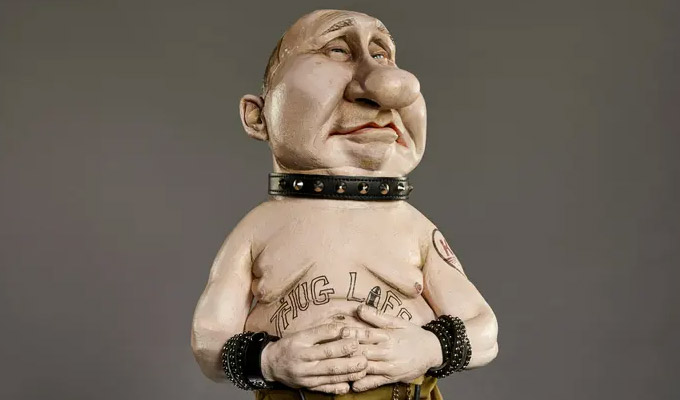 Putin Spitting Image