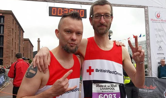 Best feet forward | Comic claims a Liverpool Marathon record... of sorts