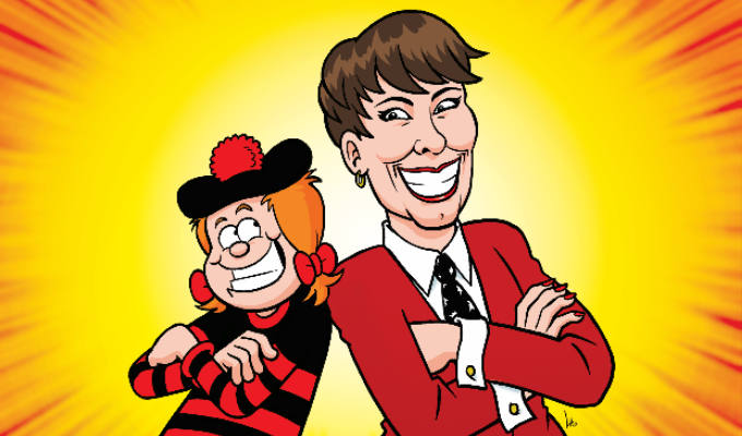 Suzi Ruffell is drawn to the Beano... | Comic becomes a cartoon as she helps judge joke competition