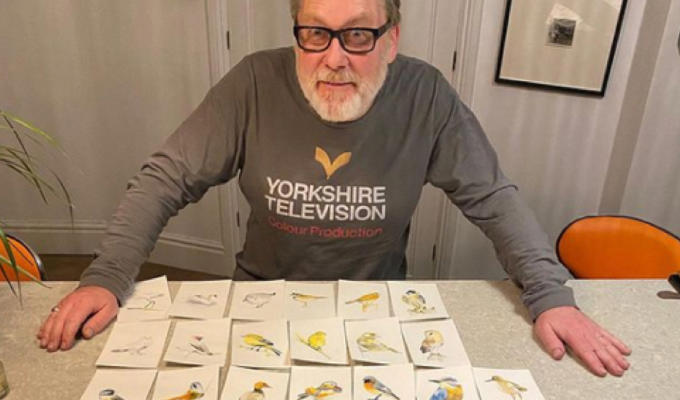 Vic Reeves publishes bird book | New collection of his artwork... but will it include a dove, from above?