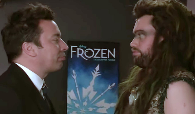 Jack Whitehall appears in Frozen on Broadway | ...courtesy of Jimmy Fallon