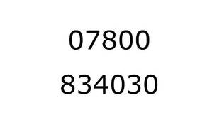 07800 834030: Thank You for Waiting